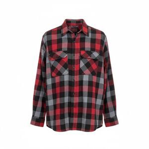 Five Brother Heavy Flannel Shirt Sz L TALL Red/Black/Gray